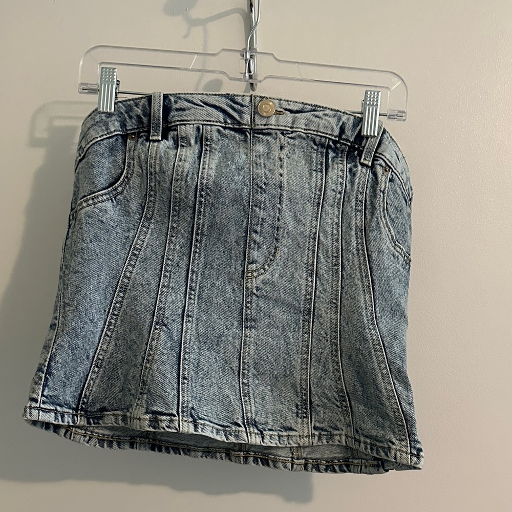 **NWT** H&M Washed Blue Corset Top